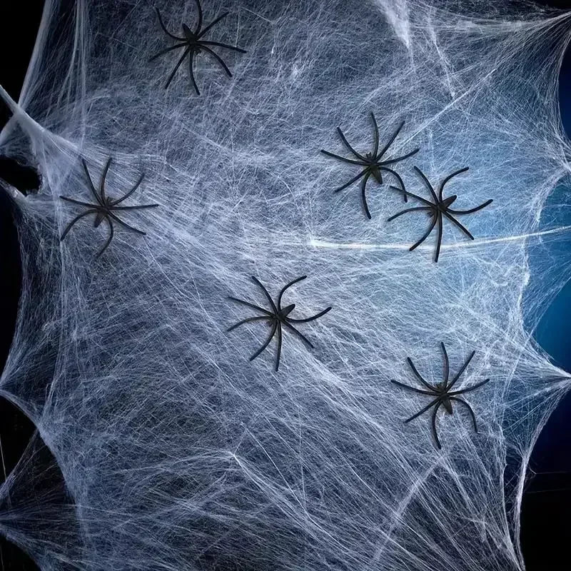 Artificial Spider Web for Halloween Decorations - 4