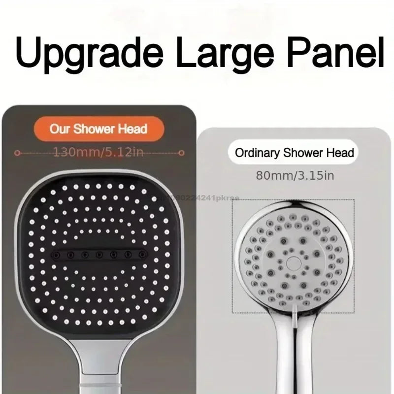 3-Mode Adjustable High-Pressure Handheld Shower Head