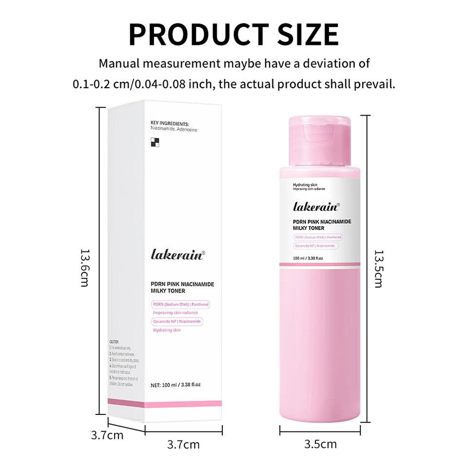 PDRN Niacinamide Milky Facial Toner for Hydrating Glowing Skin
