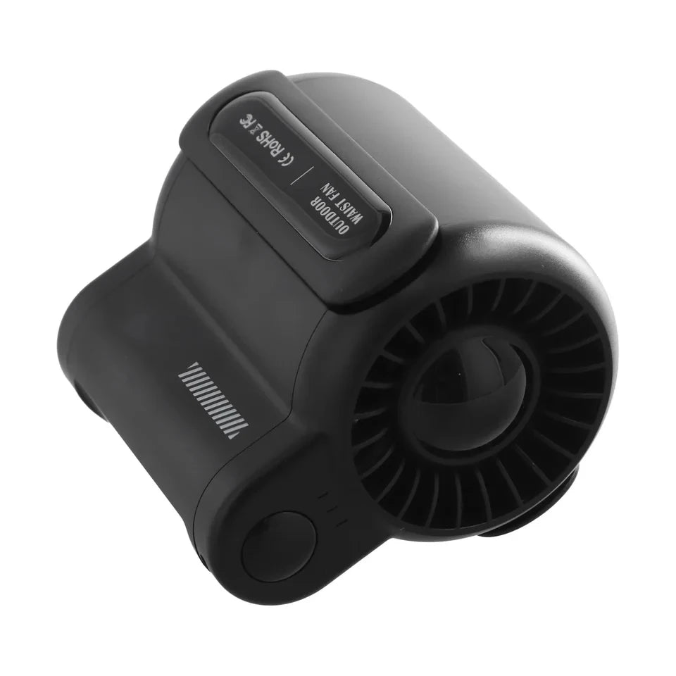 Portable Rechargeable Waist Clip Cooling Fan for Travel and Sports