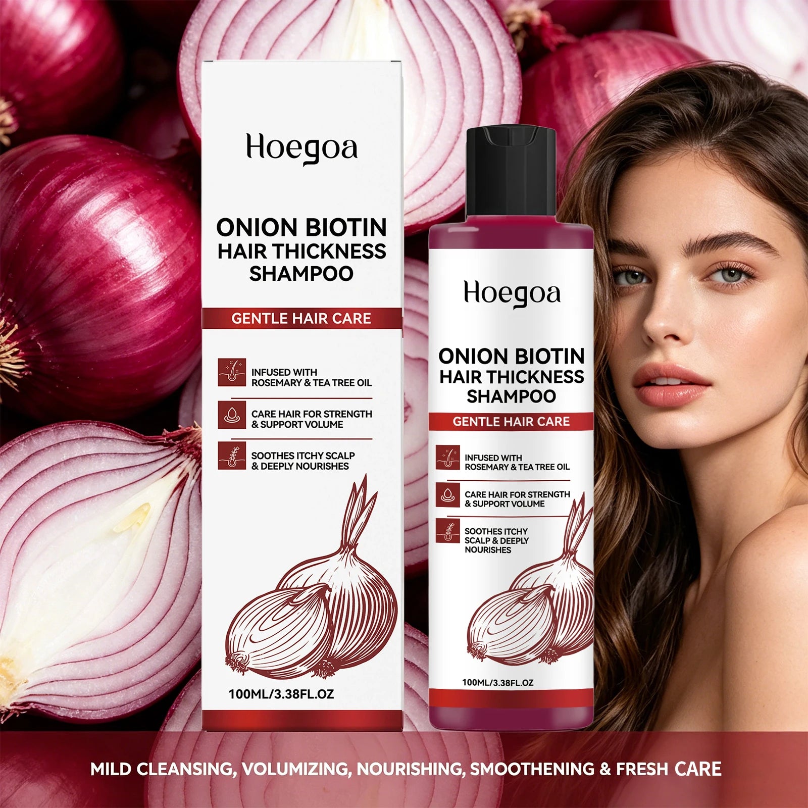 Onion and Biotin Volumizing Hair Growth Shampoo - 2