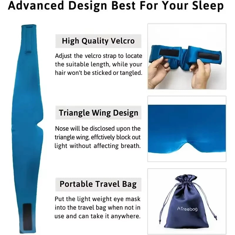 Silk Sleep Mask for Total Blackout and Rest