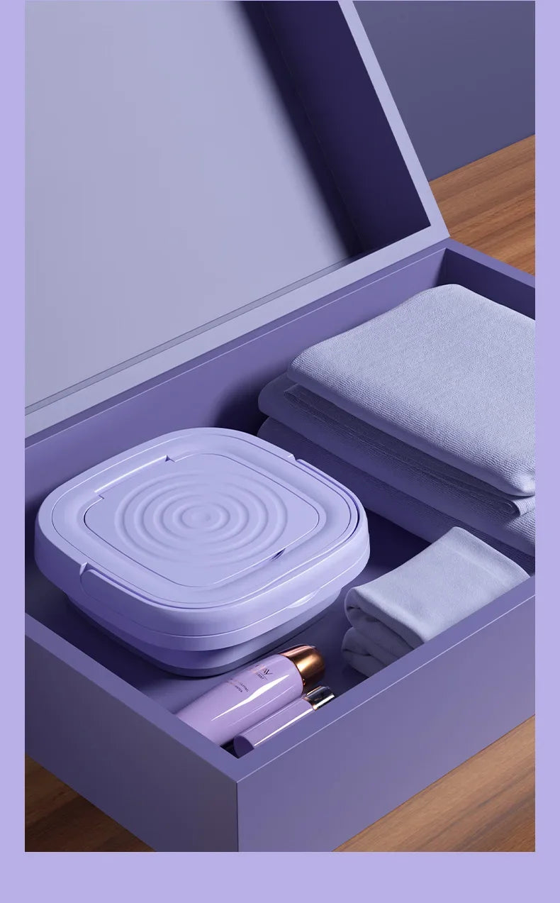 Portable Folding Washing Machine for Underwear and Socks