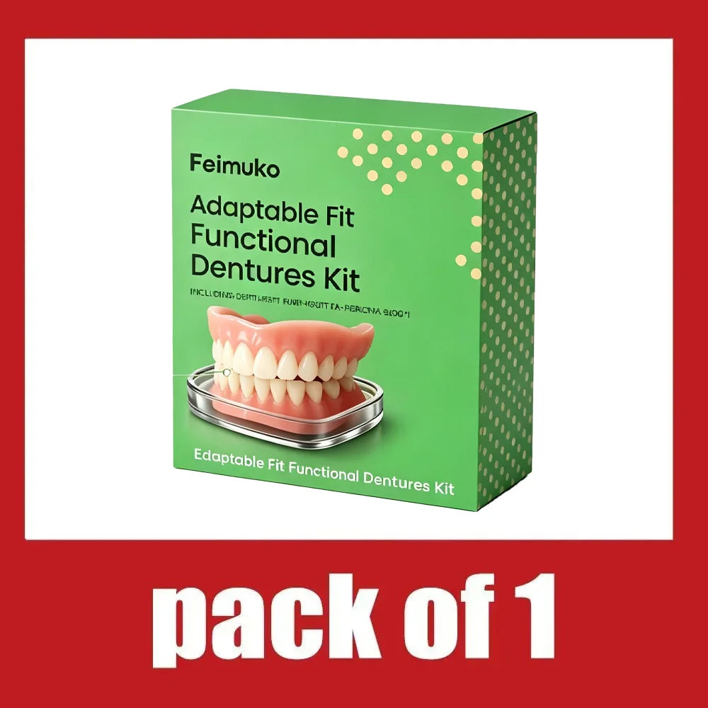 Instant Snap-On Silicone Dentures for Natural Smile