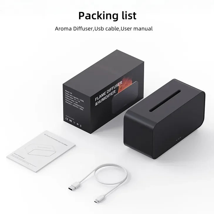 Flame Effect Aroma Diffuser and Essential Oil Humidifier - 17