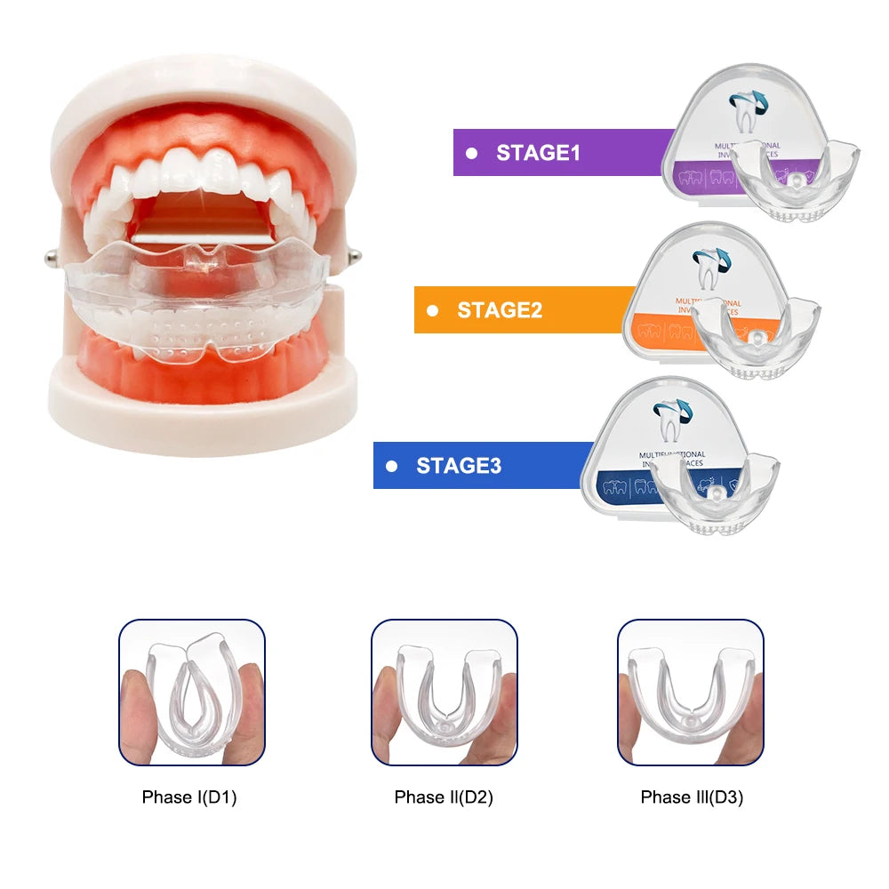 3-Stage Adult Teeth Alignment Orthodontic Trainer Mouthpiece