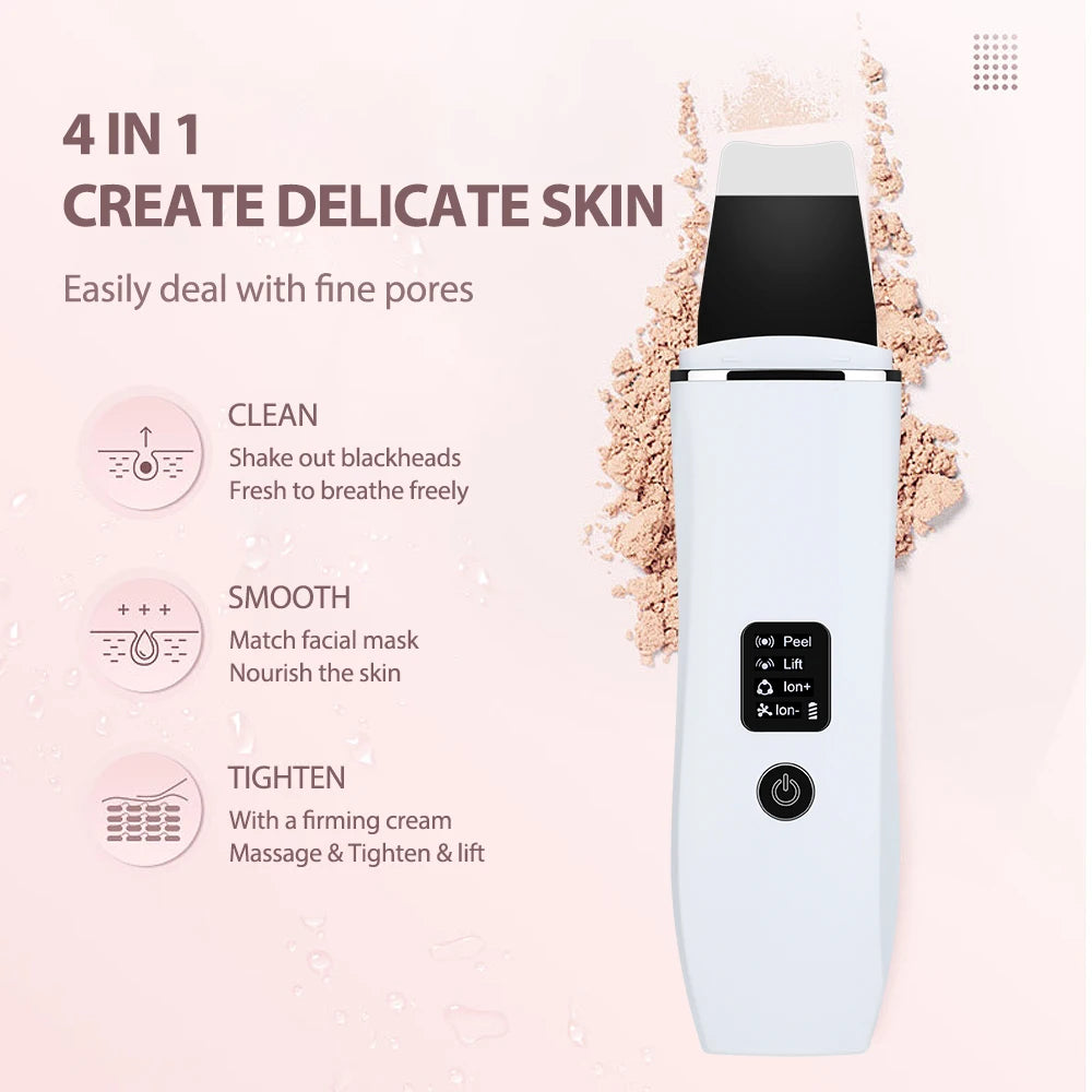 Ultrasonic Facial Skin Scrubber and Pore Cleaner - 14