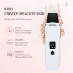 Ultrasonic Facial Skin Scrubber and Pore Cleaner