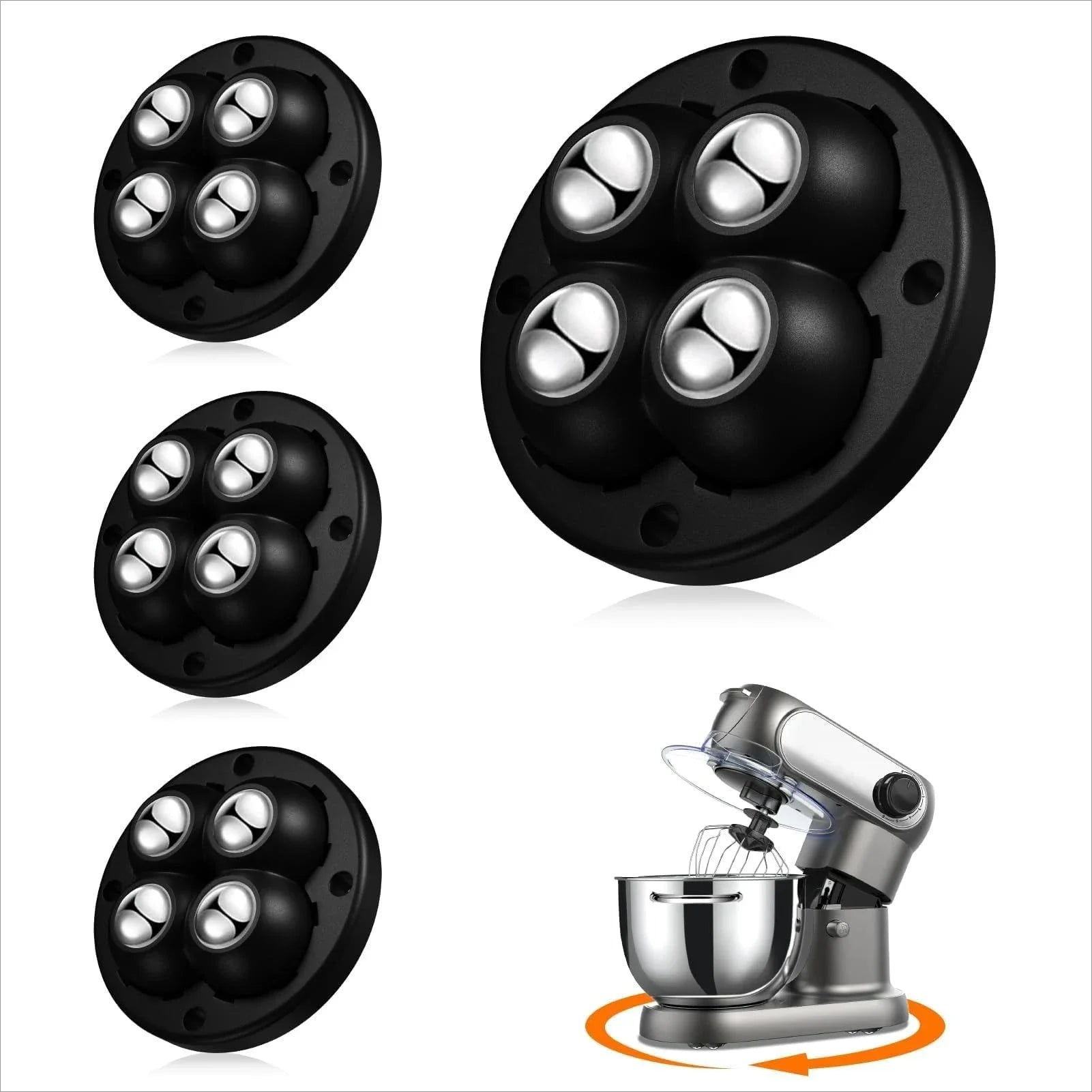 Self-Adhesive 360° Swivel Casters for Furniture and Appliances - 23