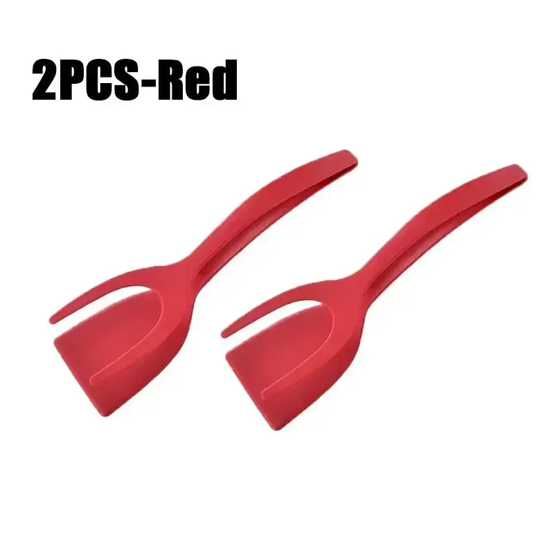2-in-1 Non-Stick Spatula and Kitchen Tongs for Cooking - 14