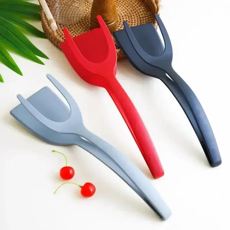 2-in-1 Non-Stick Spatula and Kitchen Tongs for Cooking - 10