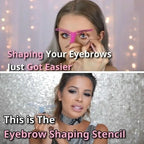8-Piece Eyebrow Shaping Stencil Kit for Perfect Brows