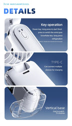 Portable Semiconductor Handheld Cooling Fan