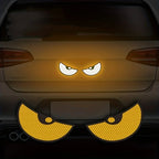 Reflective Devil Eye Car Decals for Enhanced Night Safety
