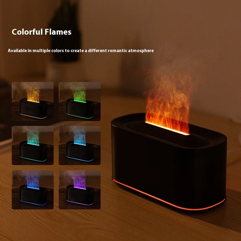 Flame Effect Aromatherapy Essential Oil Humidifier
