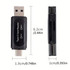 4-in-1 USB 3.0 and Type-C Memory Card Reader