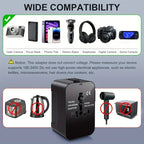 Universal Worldwide Travel Adapter with Dual USB Ports