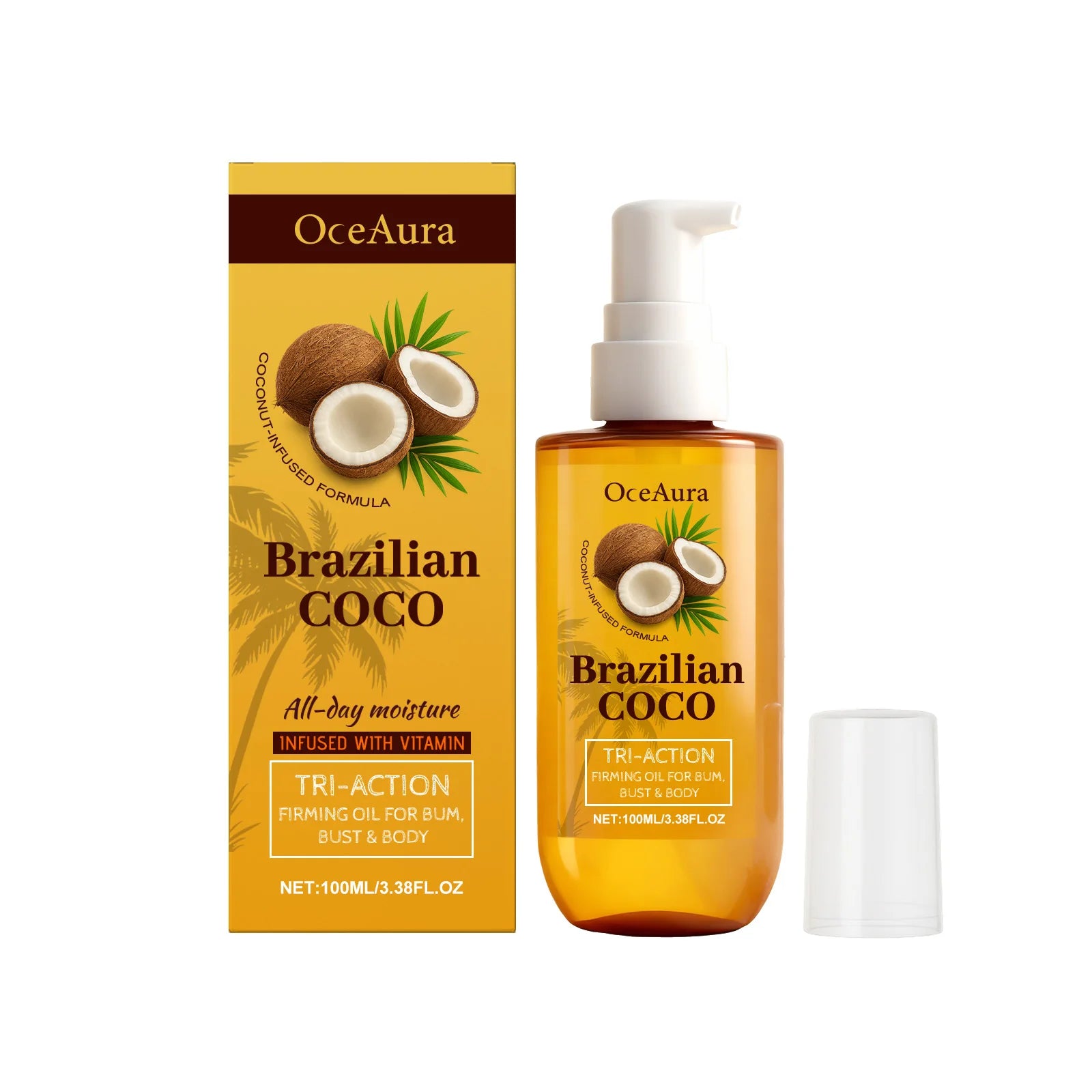 Coconut Firming Body Oil for Skin Tightening and Hydration - 7