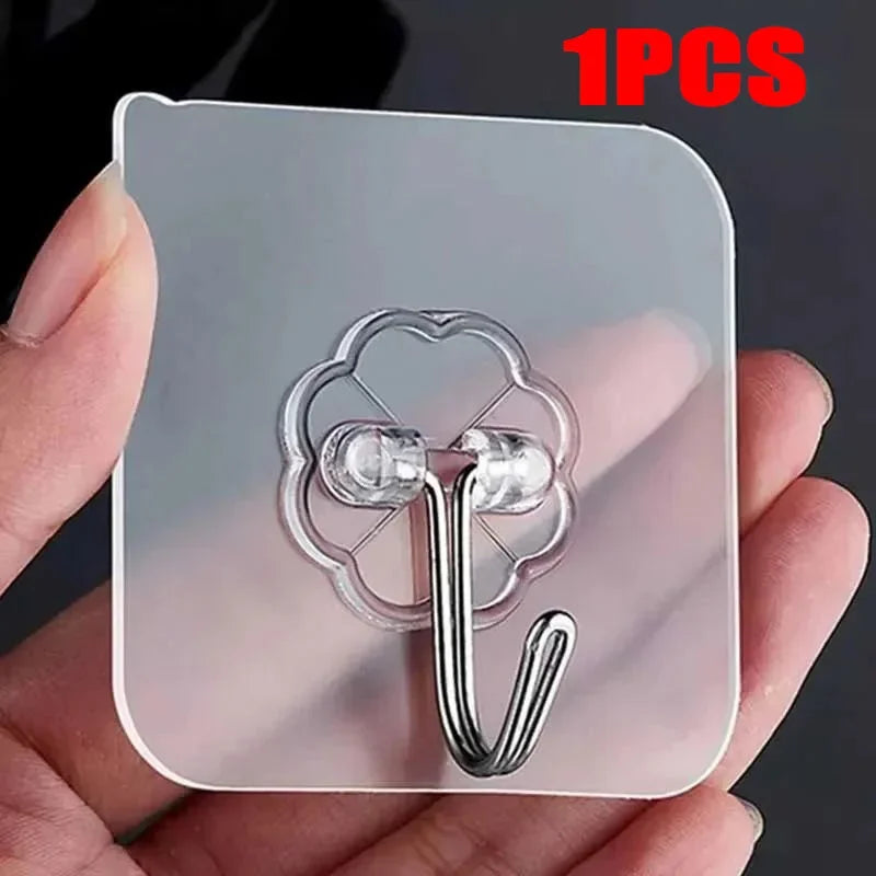 Transparent Self-Adhesive Heavy Duty Wall Hooks - 19