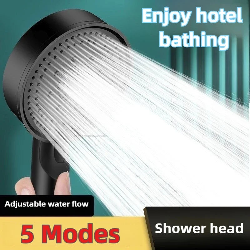 5-Mode High-Pressure Handheld Shower Head