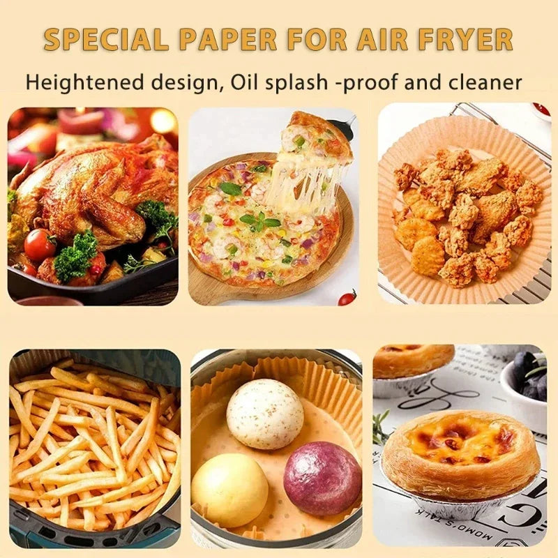 Non-Stick Disposable Air Fryer Paper Liners - 4
