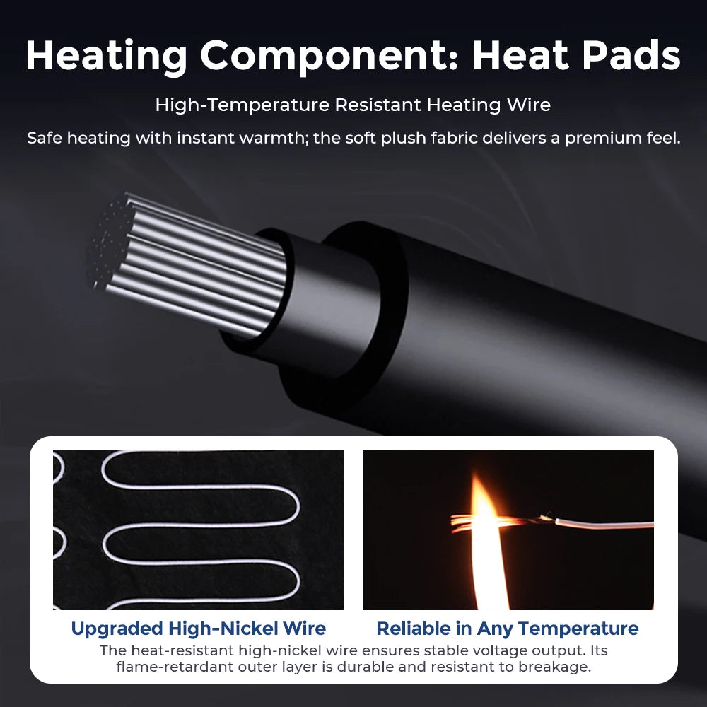 Heated Lambswool Car Seat Cushion for Winter Driving