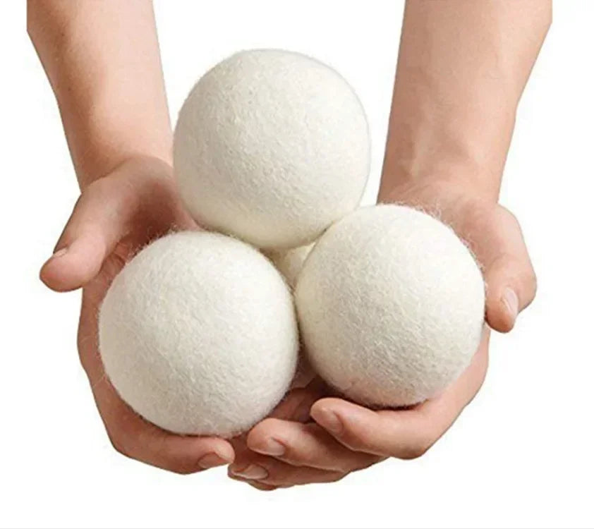 Reusable Wool Dryer Balls for Natural Fabric Softening