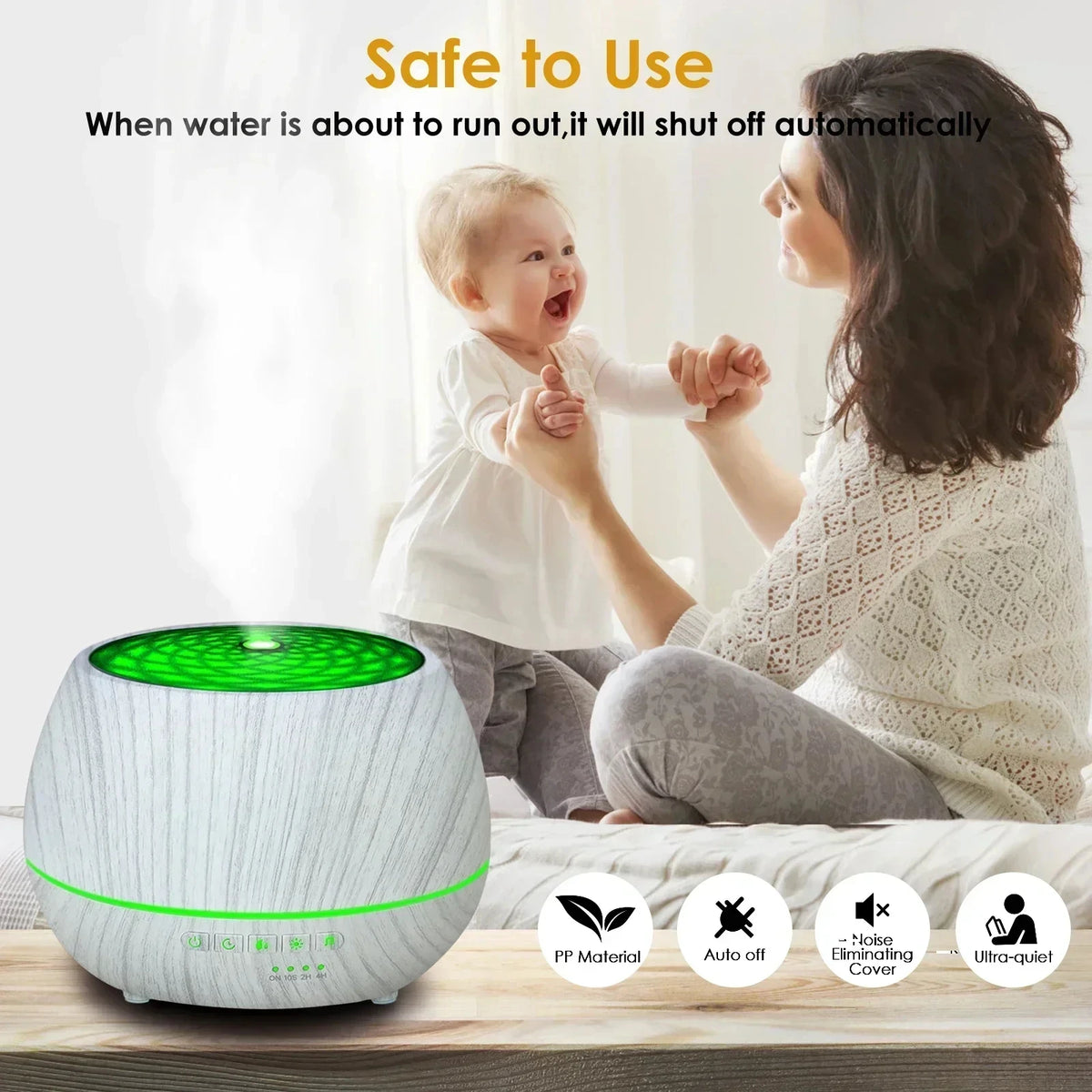 Smart WiFi Ultrasonic Aromatherapy Humidifier with LED Light