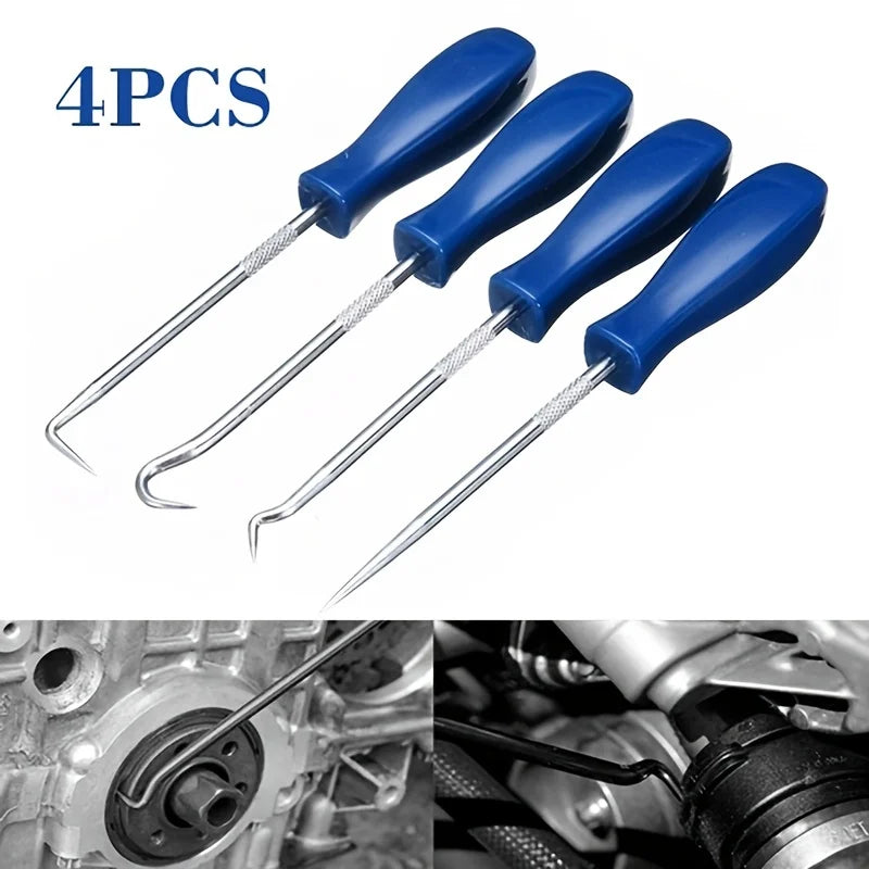 4-Piece Precision Pick and Hook Set for Auto Repairs