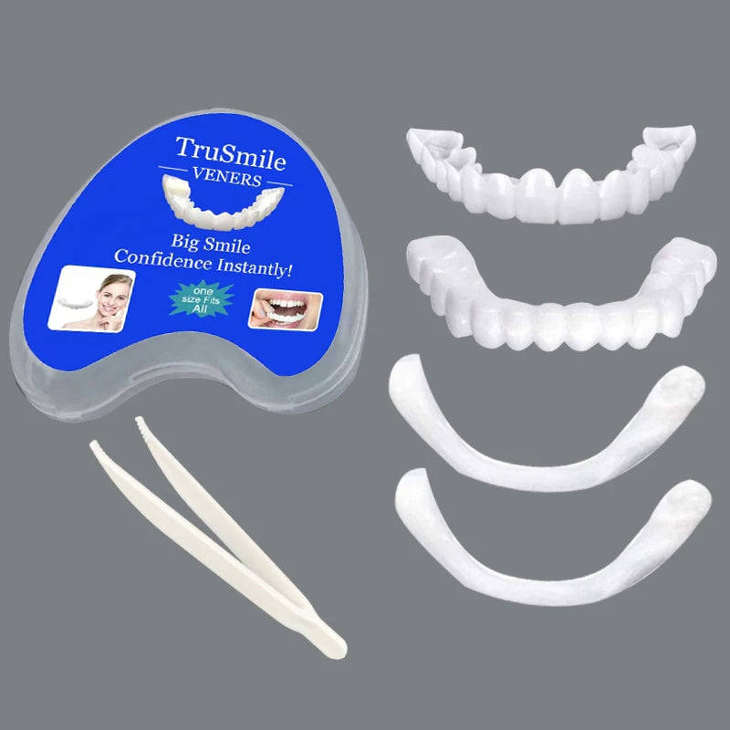Temporary Snap-On Cosmetic Teeth Veneers Kit - 12