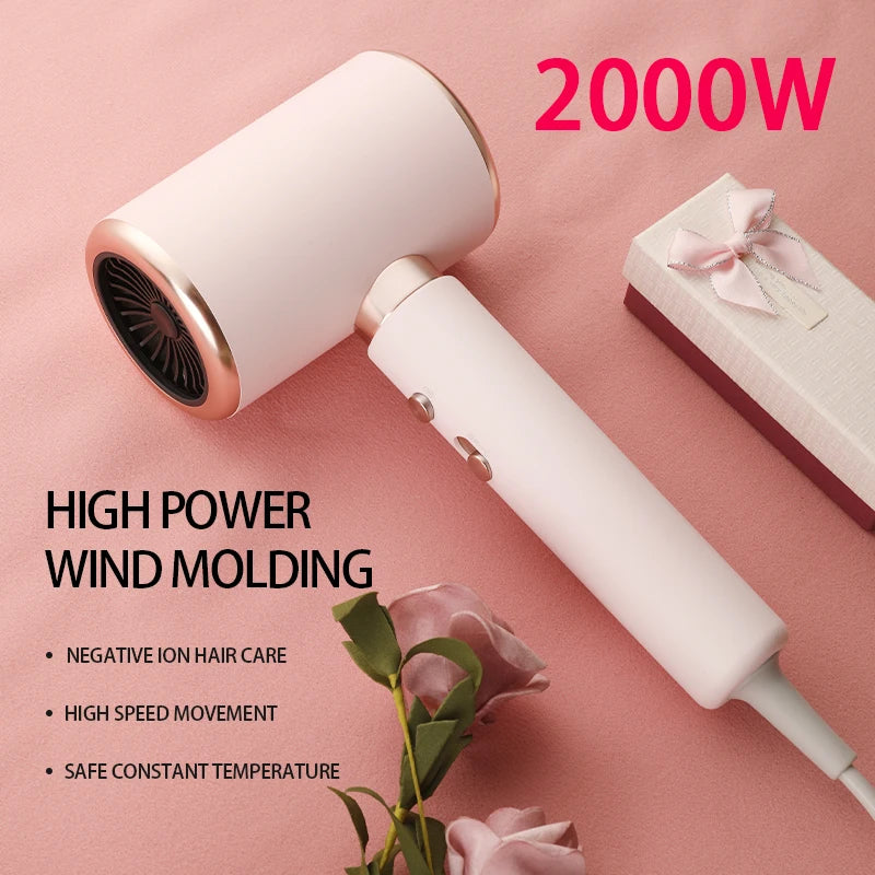 Professional 2000W Ionic Hair Dryer for Fast Styling