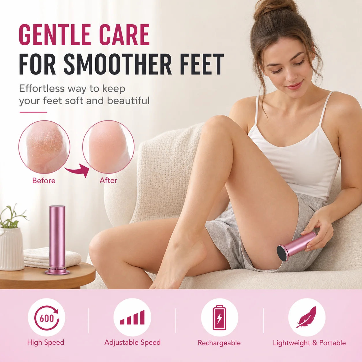 Electric Callus Remover for Smooth Heels - 1