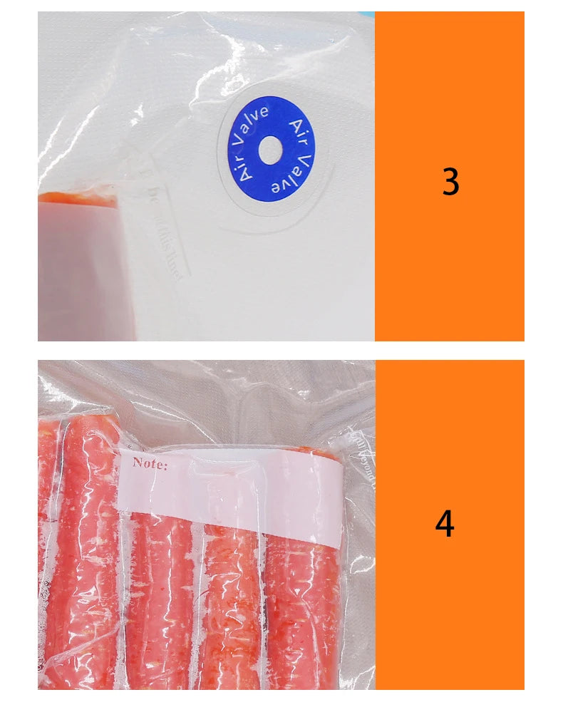 Reusable Vacuum Food Storage Bags for Kitchen - 13