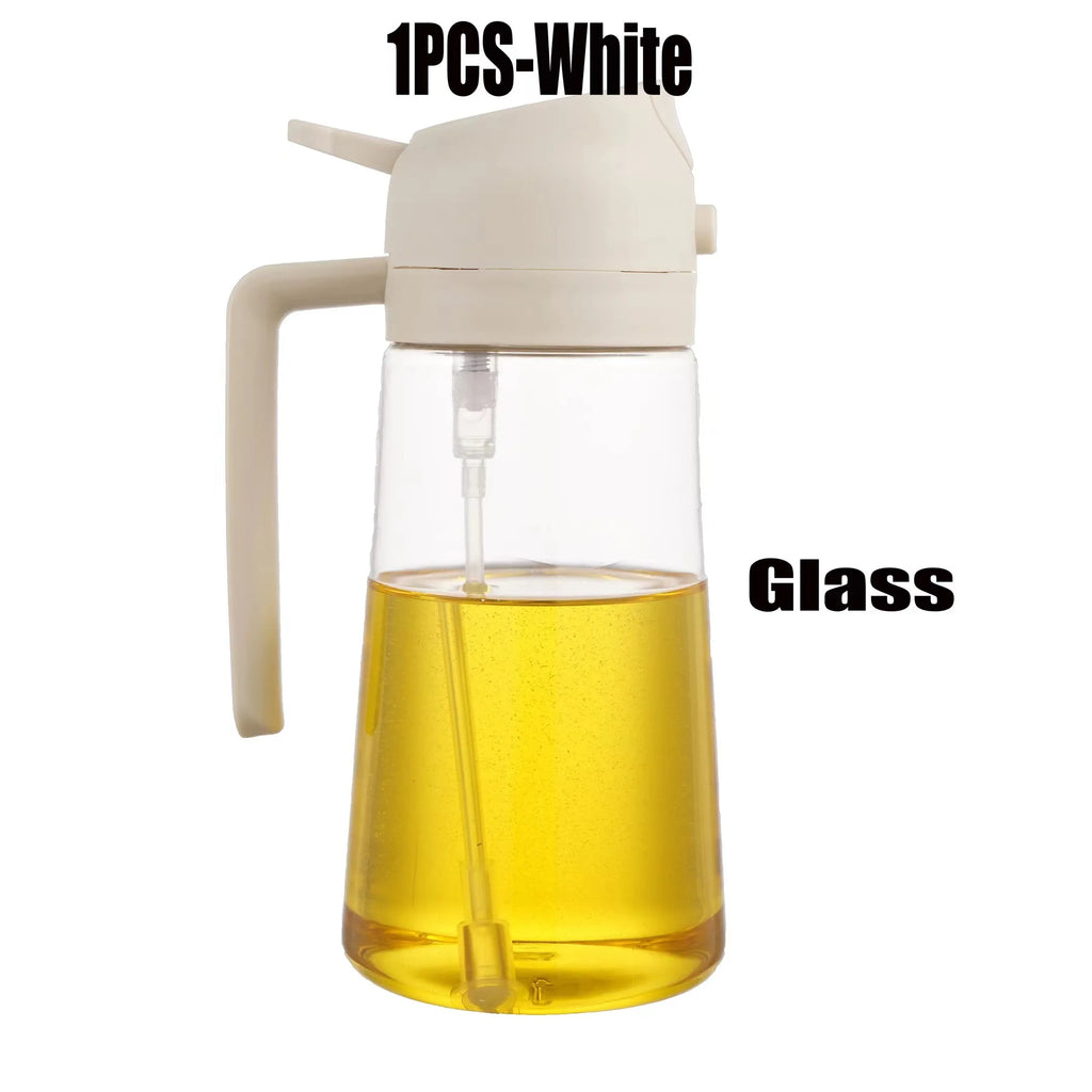 2-in-1 Glass Oil Sprayer and Dispenser for Cooking