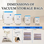 Vacuum Compression Storage Bags with Hand Pump