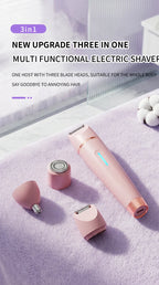 3-in-1 Waterproof Electric Shaver and Bikini Trimmer for Women