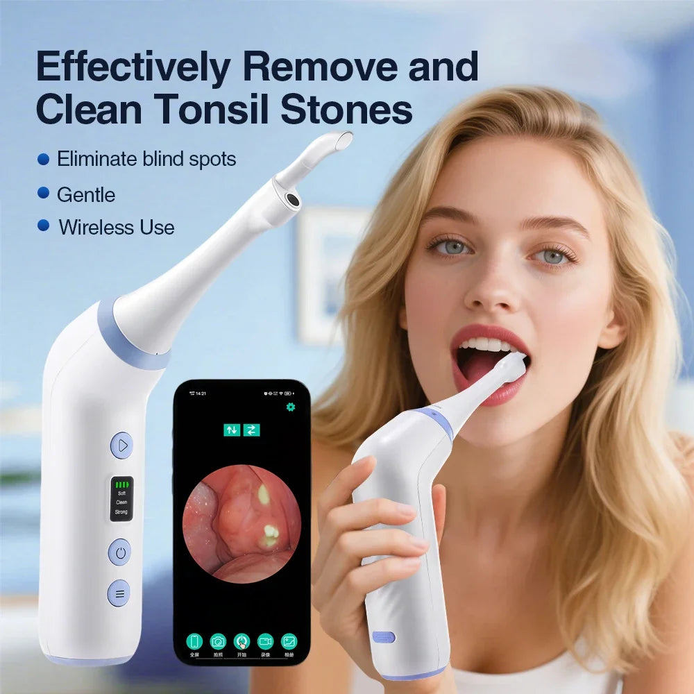 HD Visible Tonsil Stone Remover Vacuum Tool