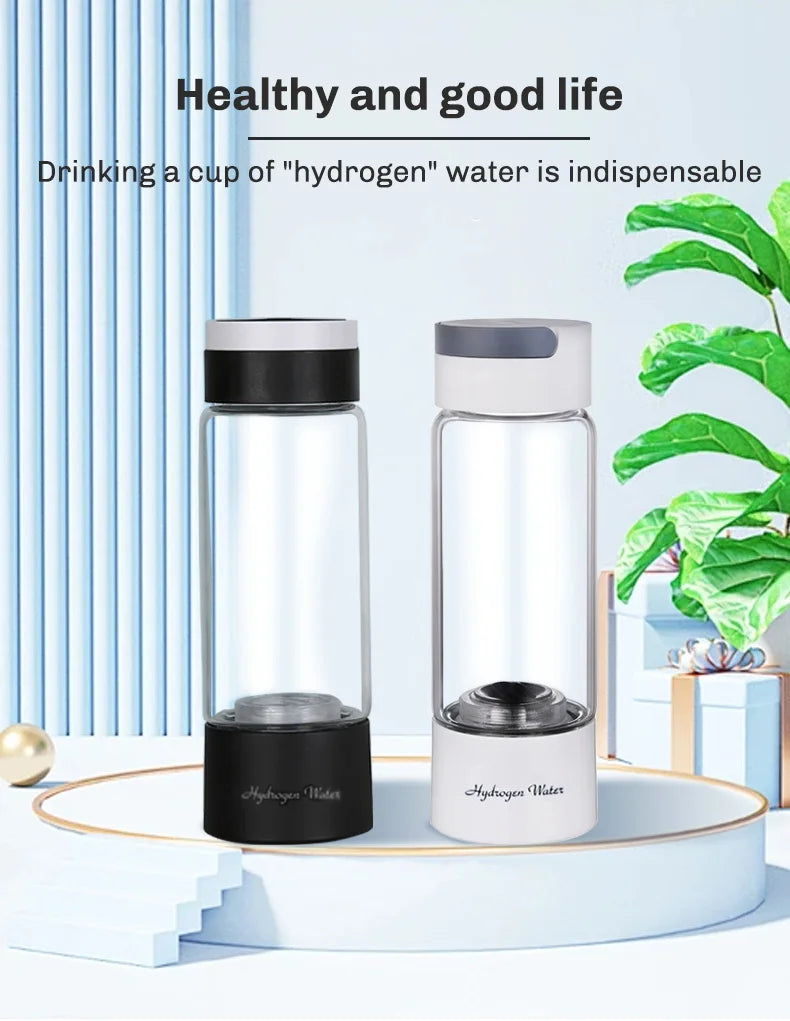 Portable Hydrogen Rich Water Ionizer Generator Bottle - 8