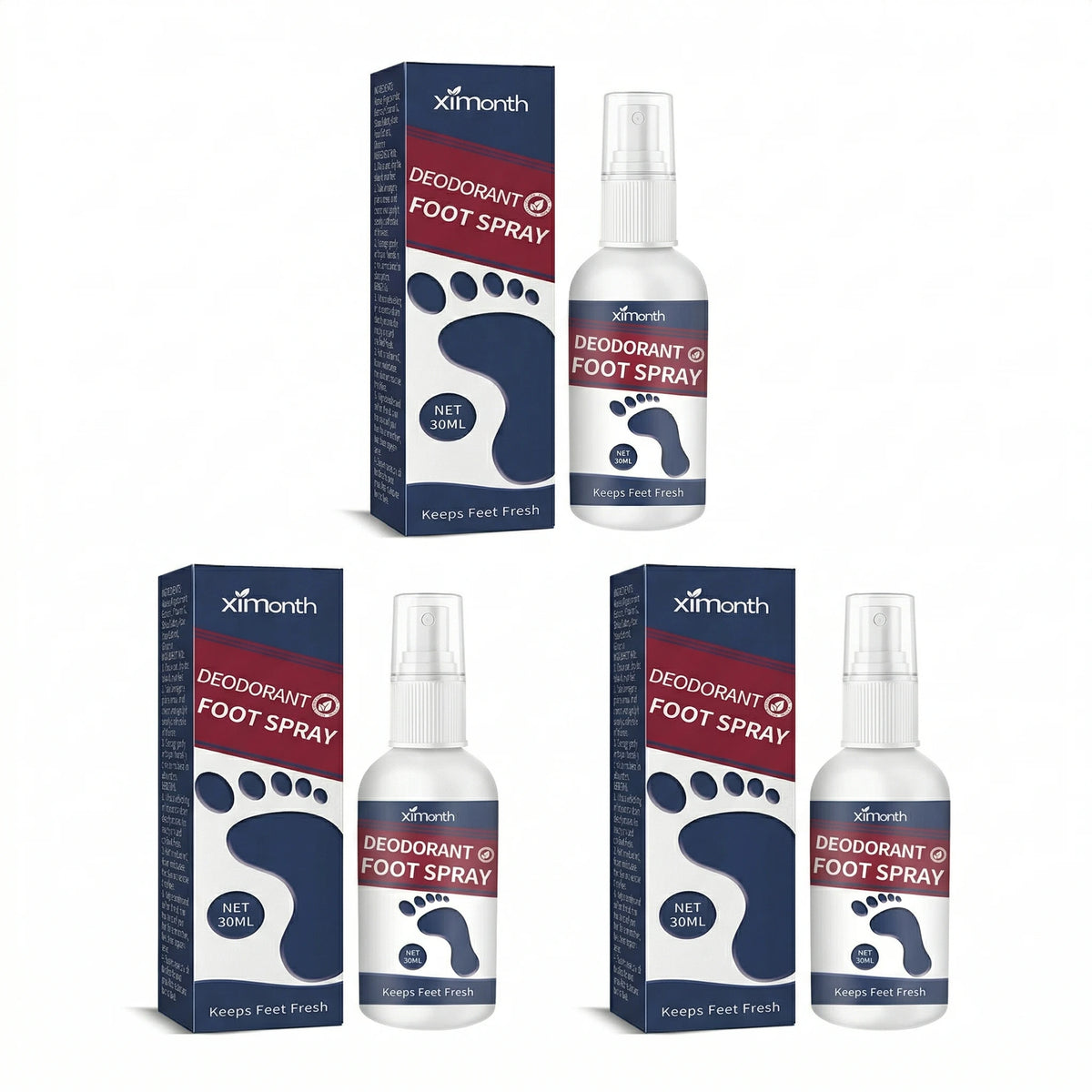 Refreshing Deodorizing Foot Spray for Odor Removal and Dry Skin
