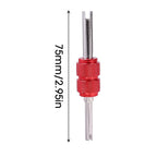 Dual-Head Tire Valve Core Remover Tool