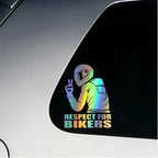 Reflective Biker Helmet Decal for Motorcycles and Cars