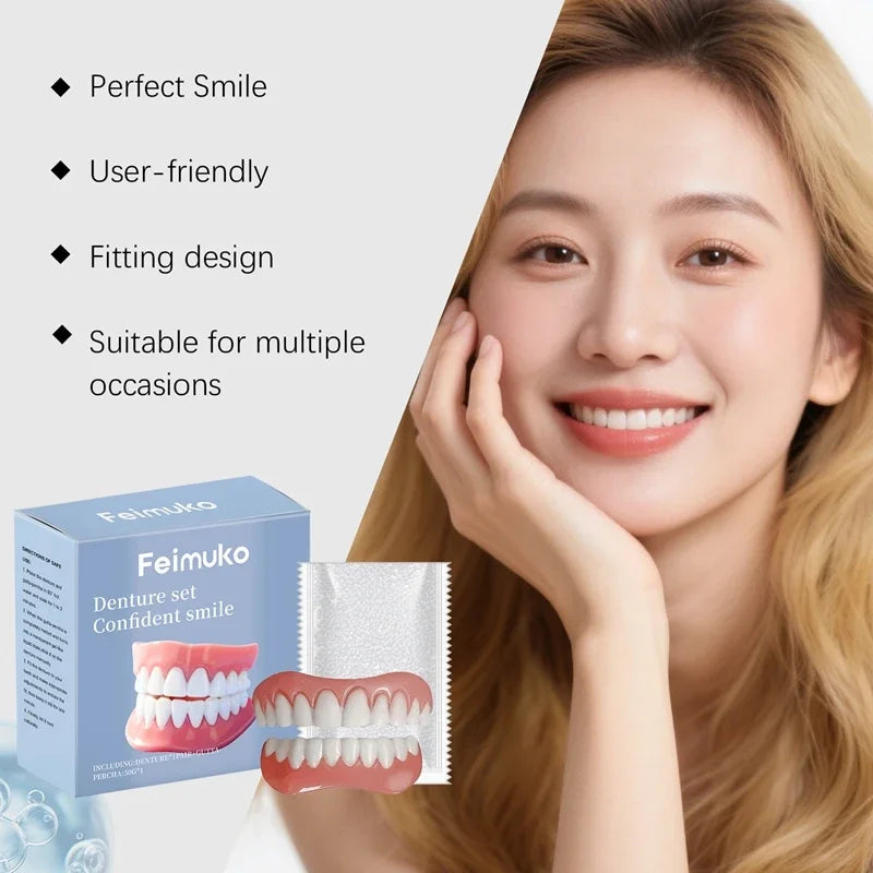 Temporary Silicone Dentures for Instant Smile Correction