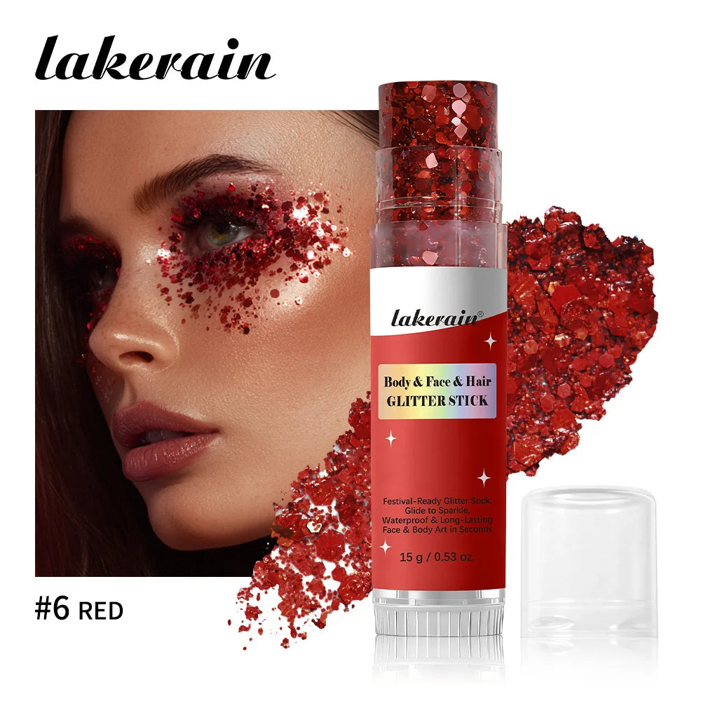 Waterproof Shimmer Glitter Stick for Face and Body