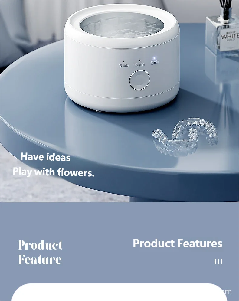 Portable Ultrasonic Denture and Retainer Cleaner - 7