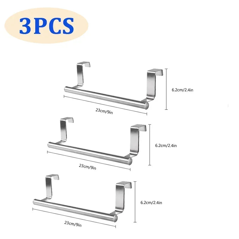 Stainless Steel Over-Cabinet Door Towel Rack - 28