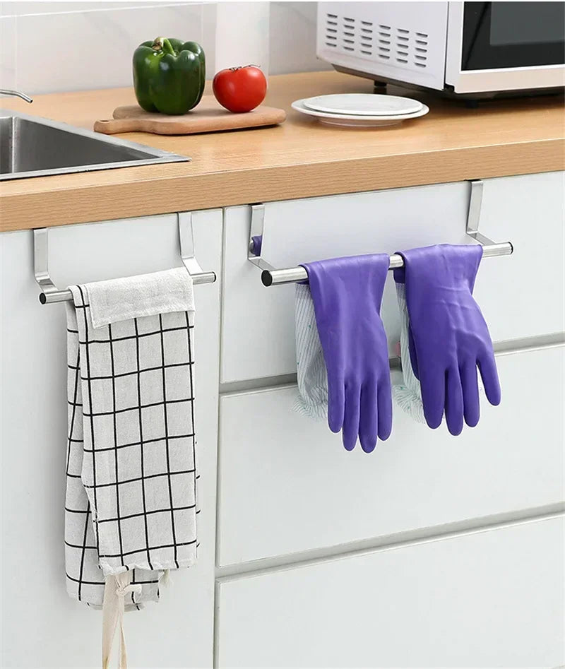 Stainless Steel Over-Cabinet Door Towel Rack