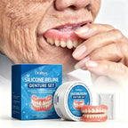 Temporary Silicone Snap-On Denture Set for Smile Whitening