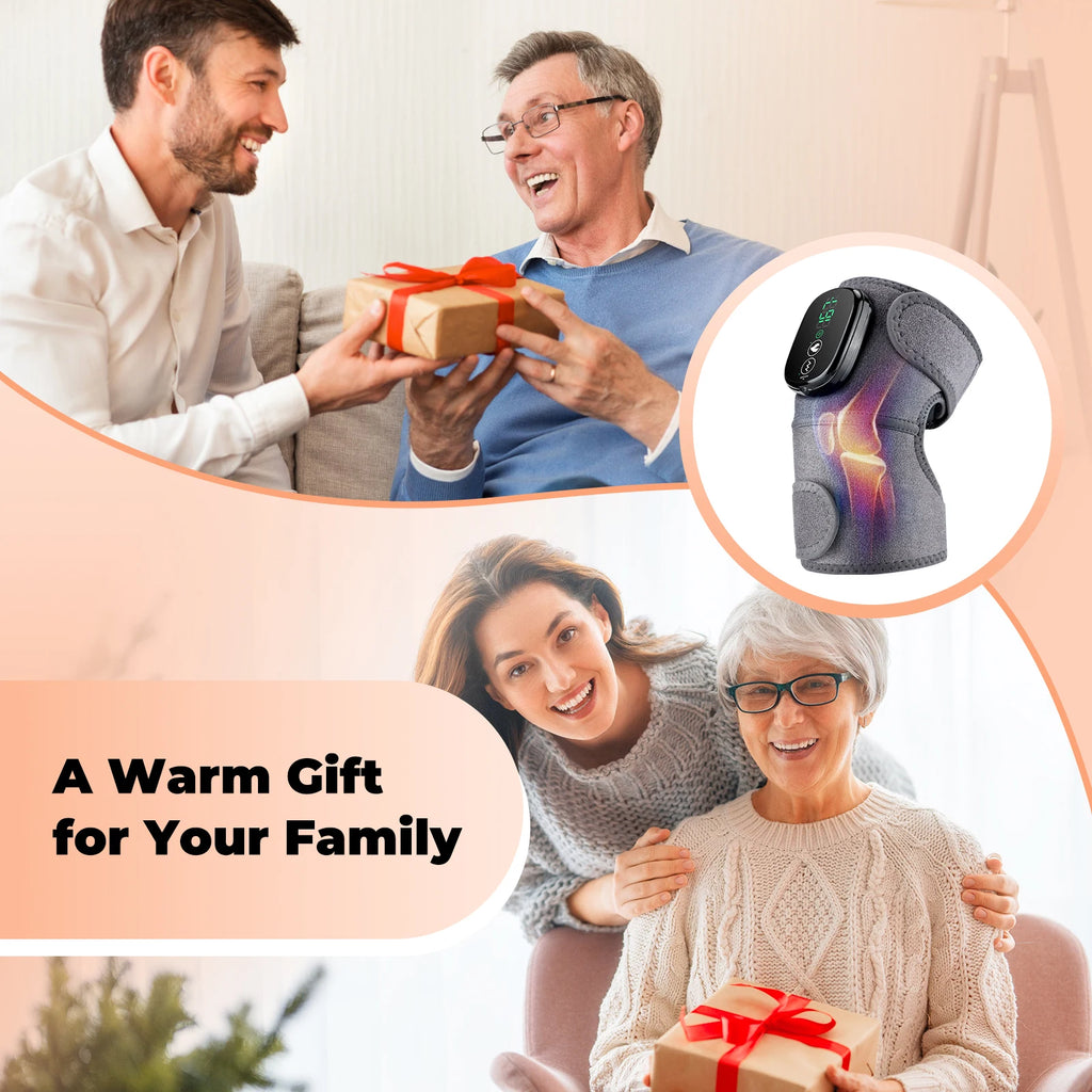 Heated Vibration Knee Massager for Joint Pain Relief