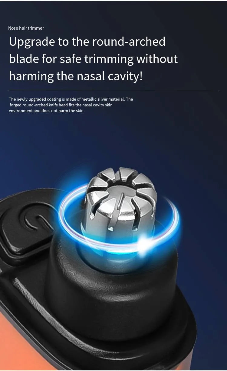 Rechargeable Portable Nose and Ear Hair Trimmer - 9