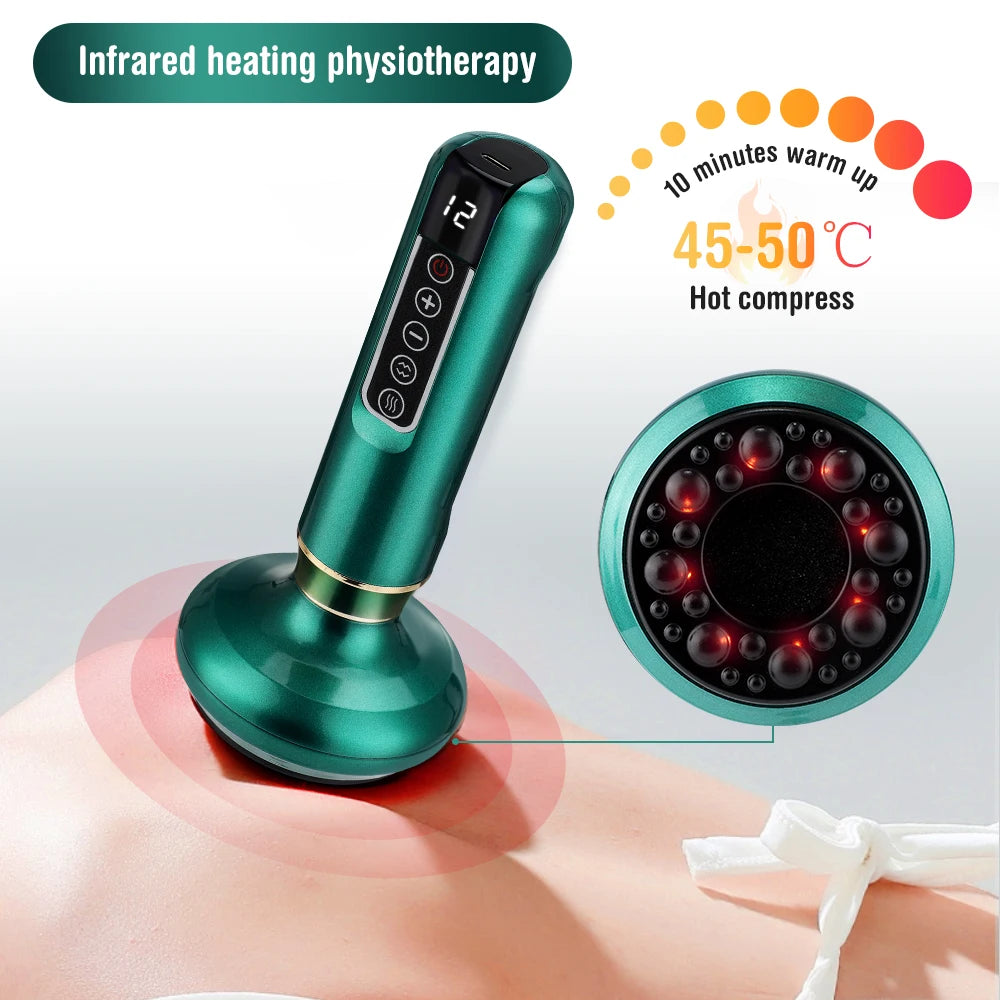 Electric Cupping and Gua Sha Massage Tool for Muscle Relief